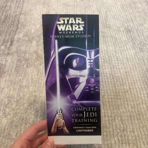 Star Wars Weekends 2006 Brochure - Complete Your Jedi Training Purple Lightsaber